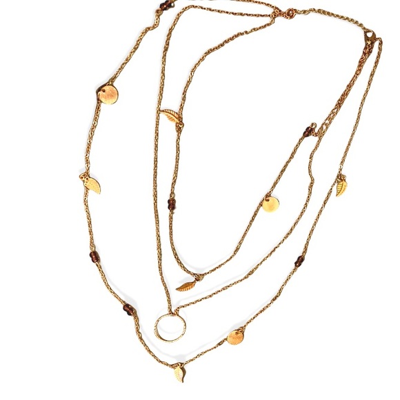 Jewelry - 3 layered leaf necklace